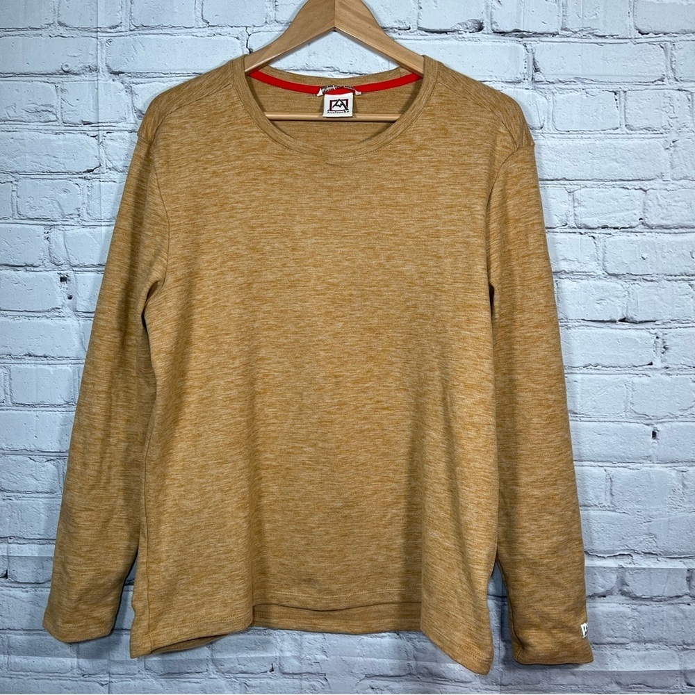Avalanche Outdoor Supply Company Long Sleeve Athletic Shirt Mens Medium Brown